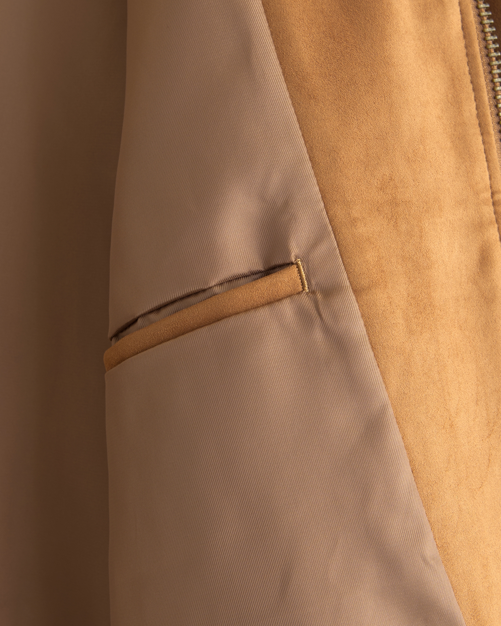 Relaxed Mockneck Vegan Leather Bomber Jacket