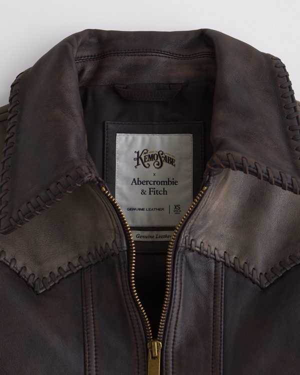 Women's Western Genuine Leather Jacket | Women's Abercrombie x