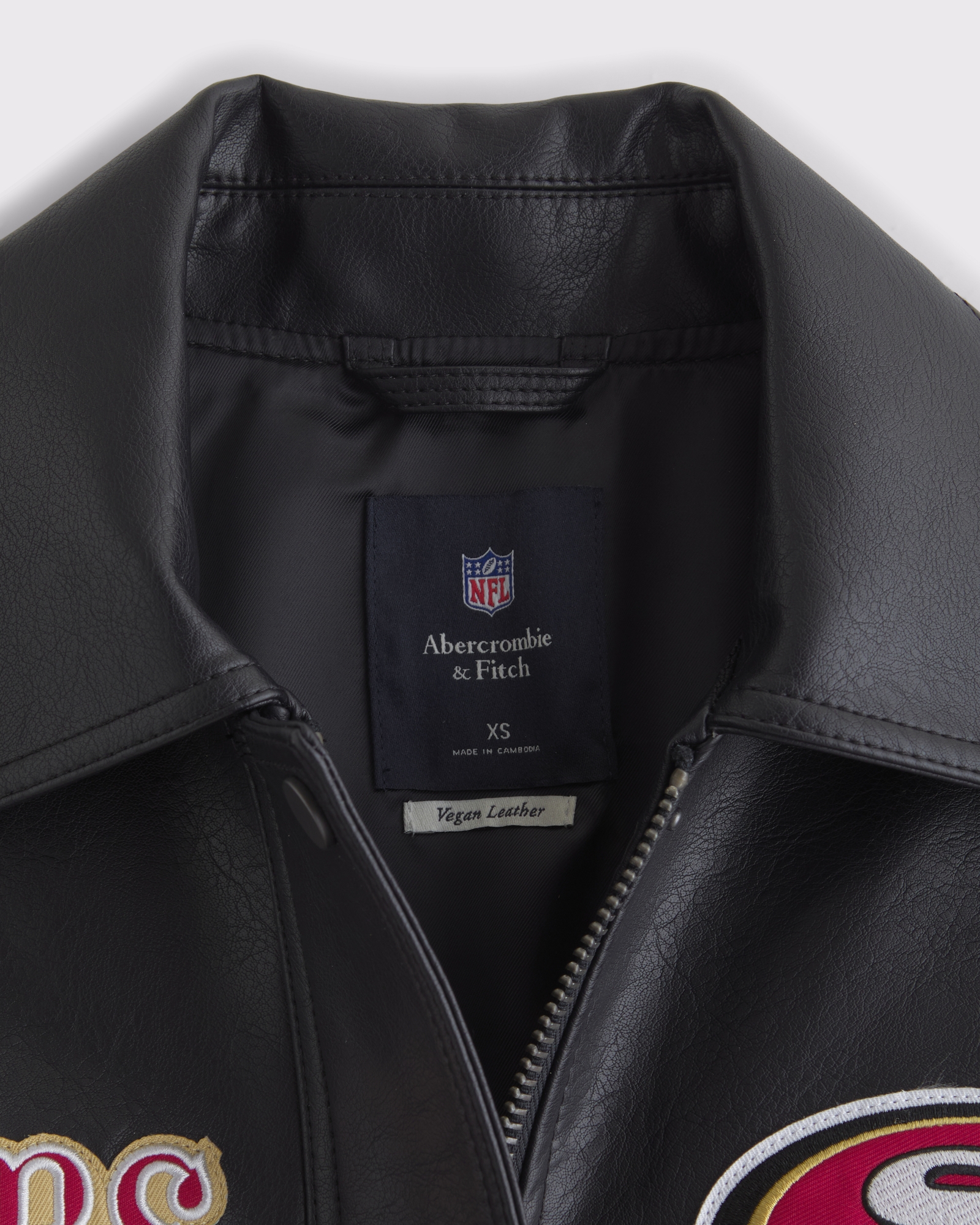San Francisco 49ers Vegan Leather Bomber Jacket
