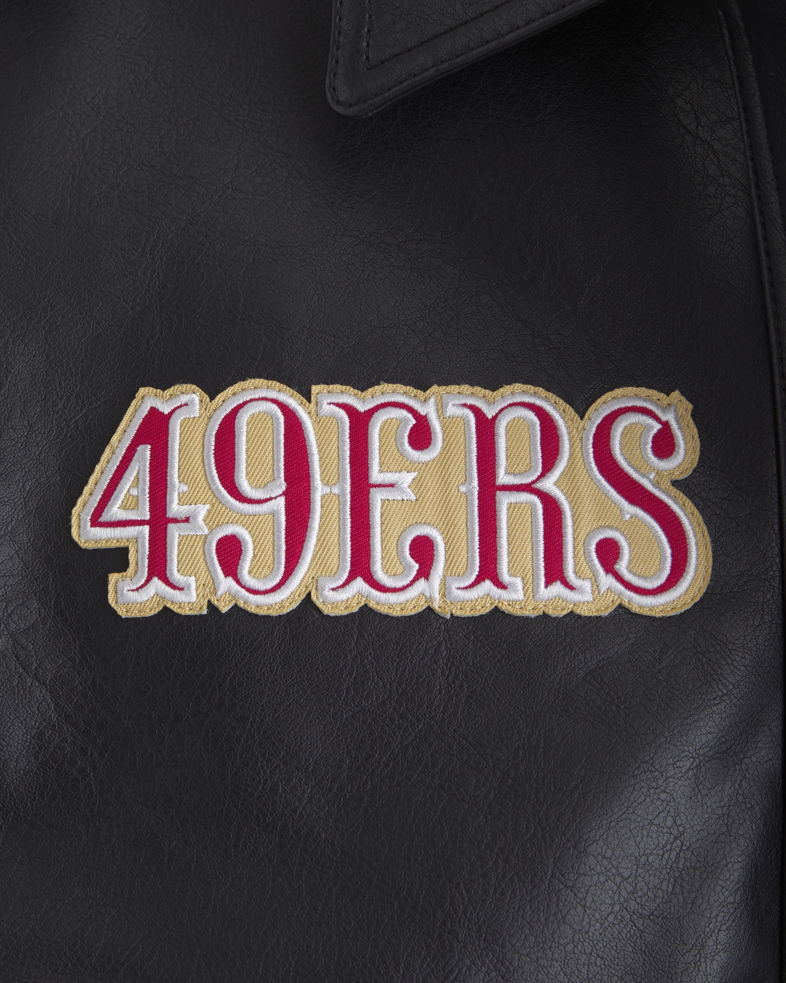 San Francisco 49ers Vegan Leather Bomber Jacket