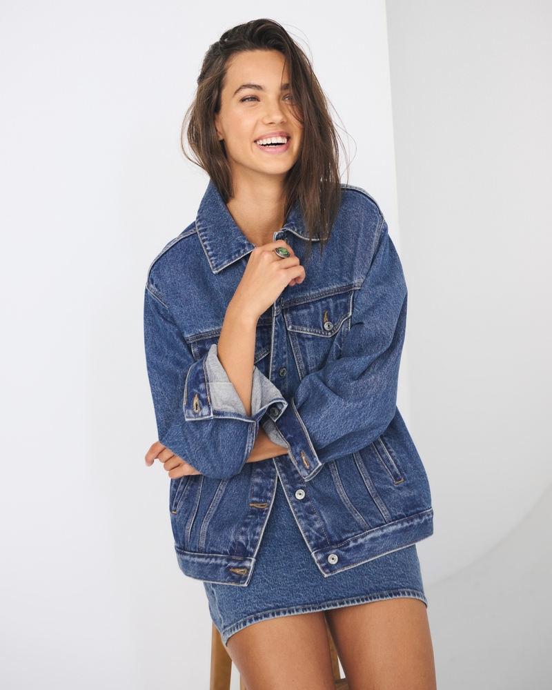 Oversized Denim Trucker Jacket