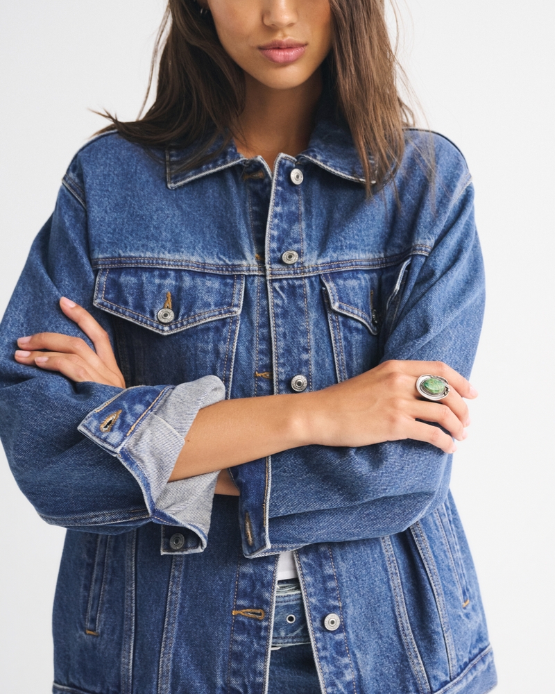 Oversized Denim Trucker Jacket