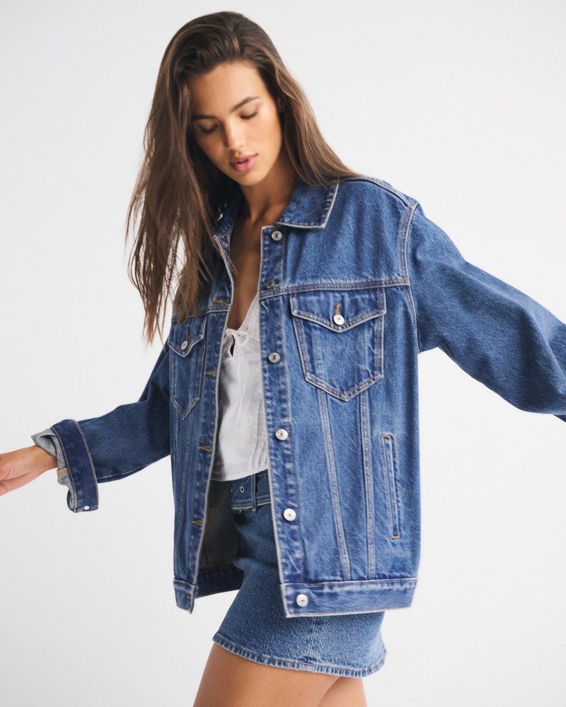 Oversized Denim Trucker Jacket
