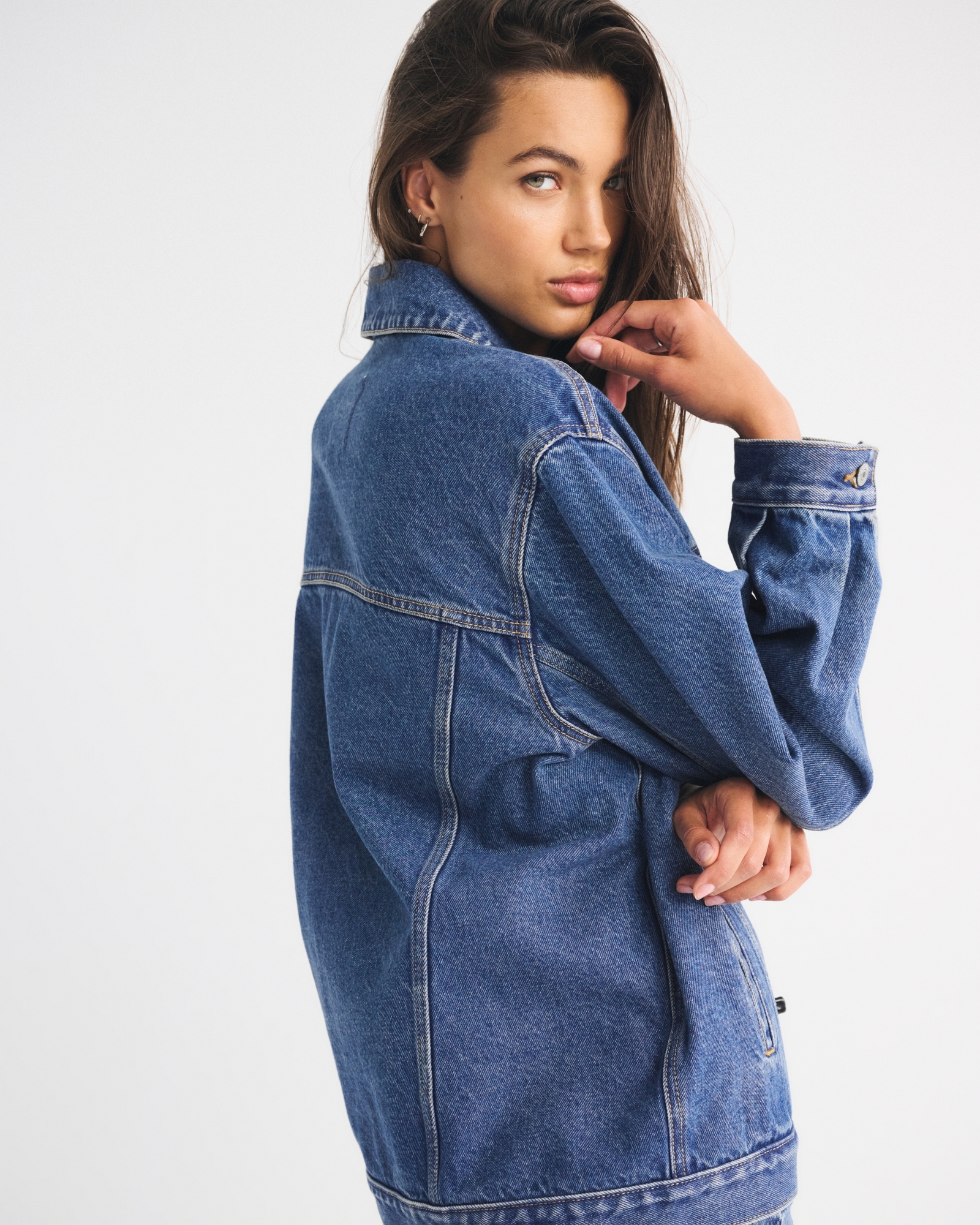 Oversized Denim Trucker Jacket