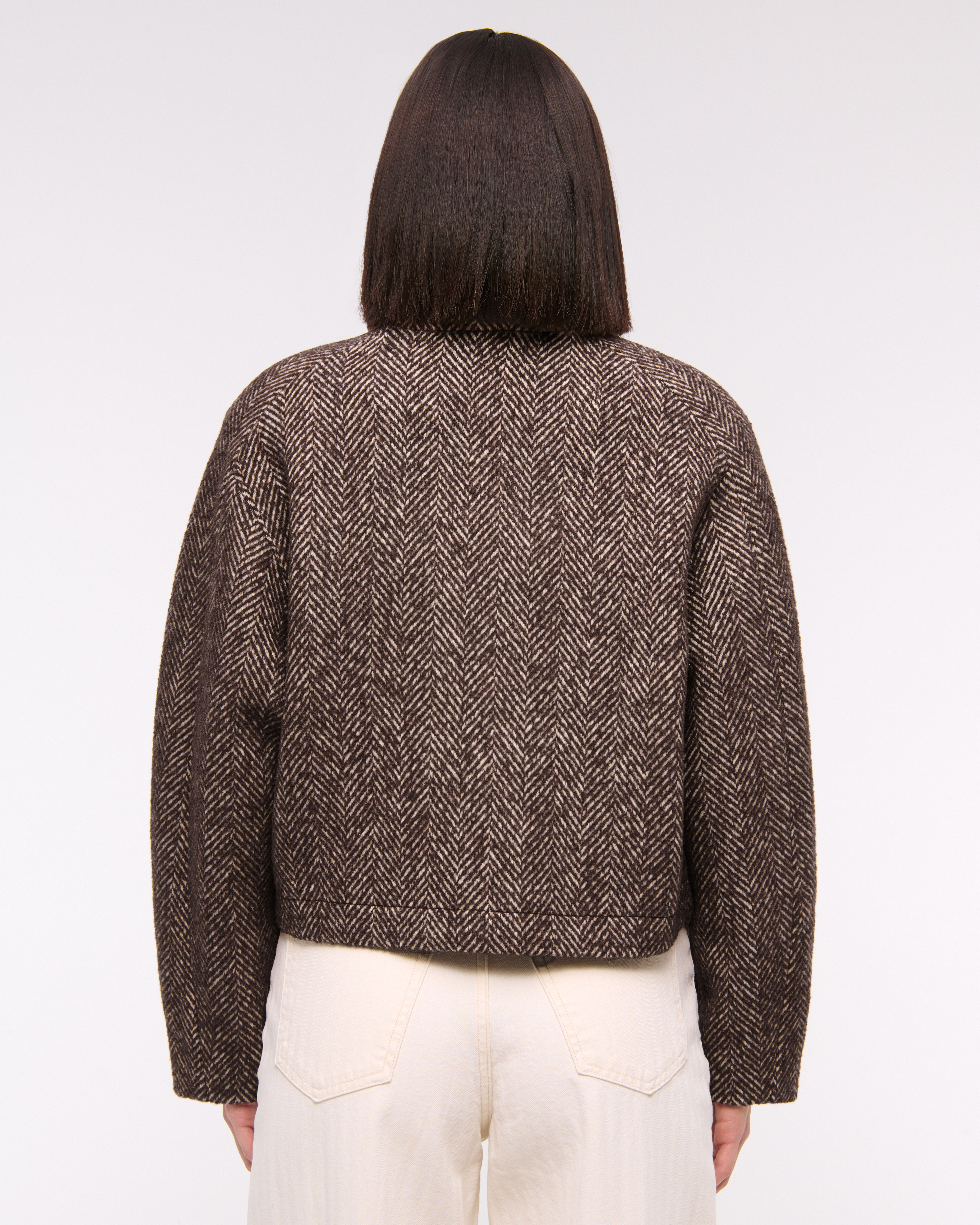 Women's Barrel Sleeve Wool-Blend Jacket | Women's Clearance
