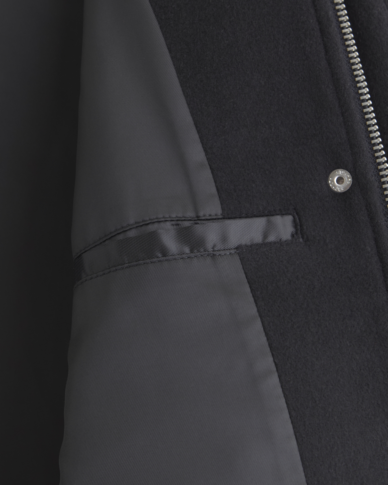 Barrel Sleeve Wool-Blend Jacket