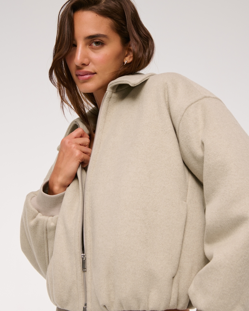 Women's Bubble Hem Short Coat | Women's Clearance | Abercrombie.com
