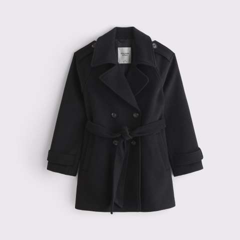 Женские куртки Abercrombie & Fitch Mid-Length Wool-Blend Trench Coat
