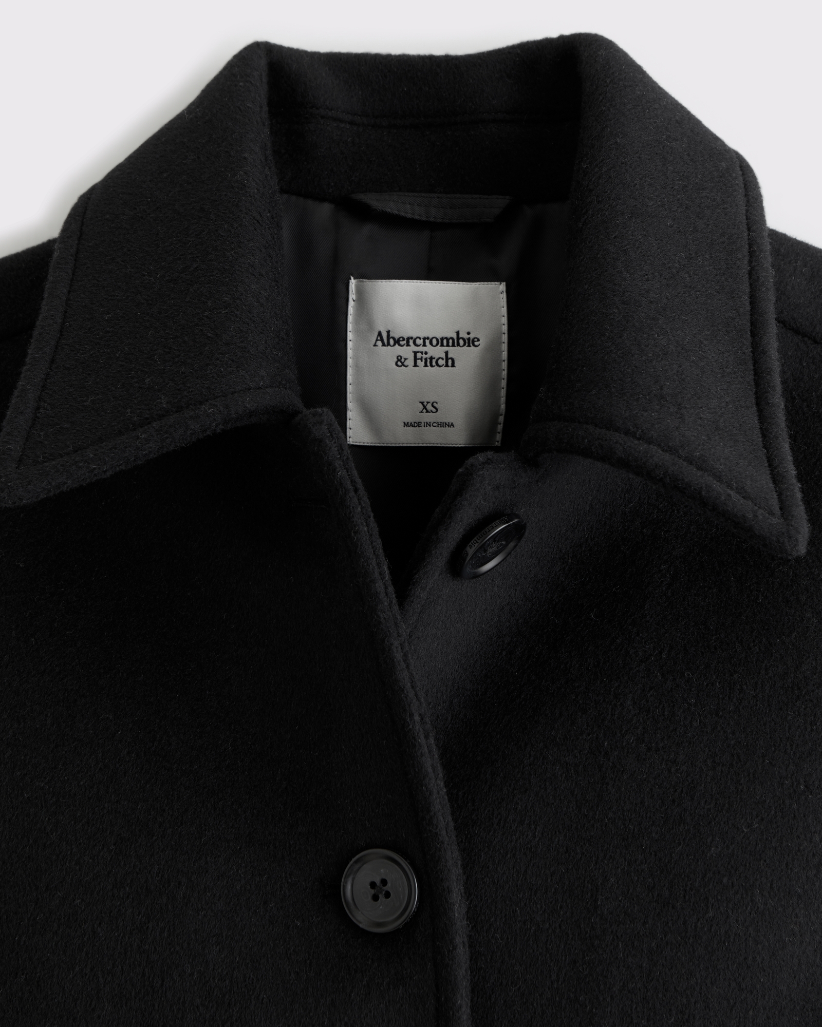 Short Wool-Blend Coat