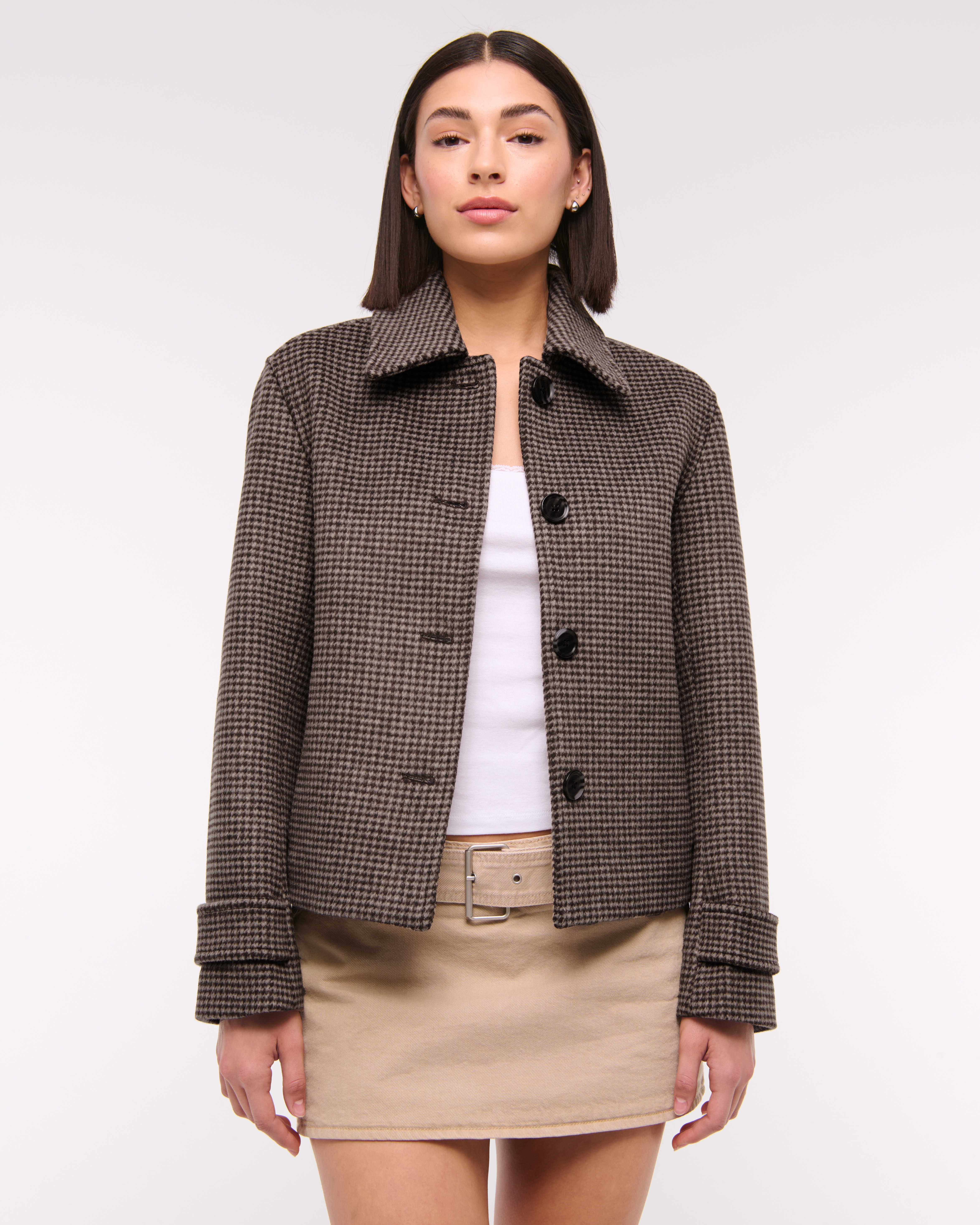 Women's Short Wool-Blend Coat | Women's Clearance