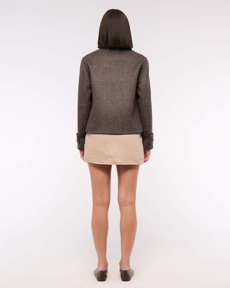 Short Wool-Blend Coat