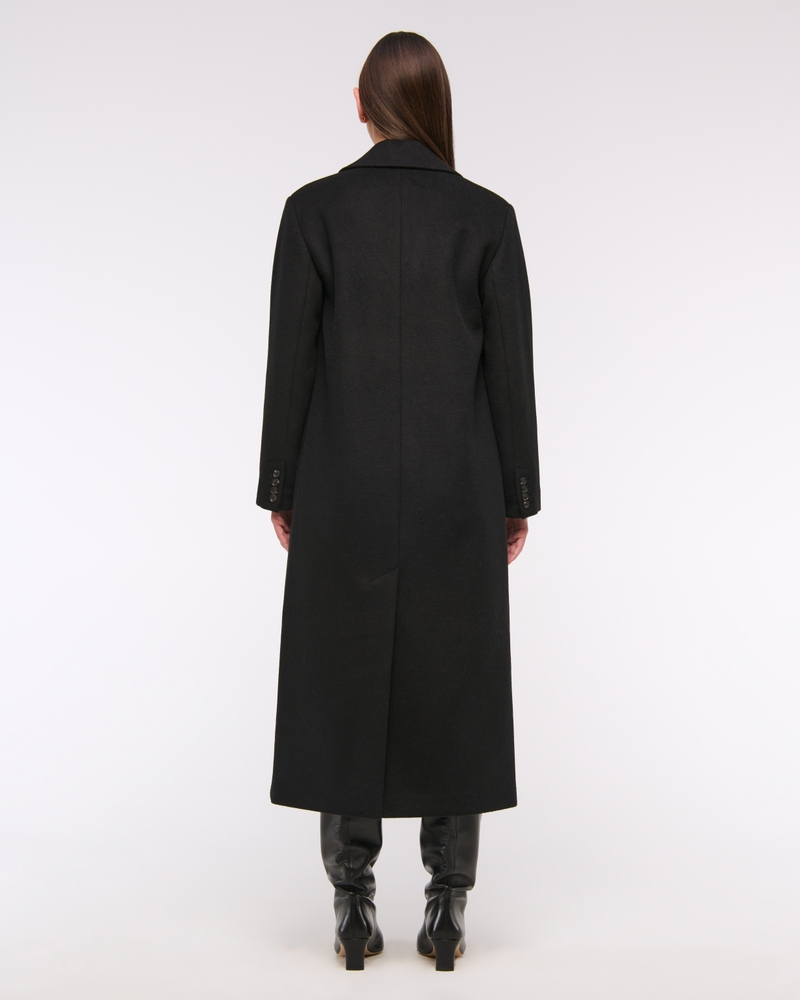 Wool-Blend Tailored Topcoat