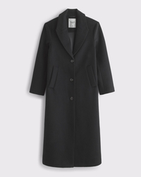 Wool-Blend Tailored Topcoat