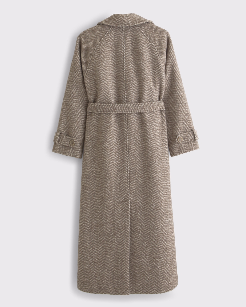 Wool-Blend Trench Coat