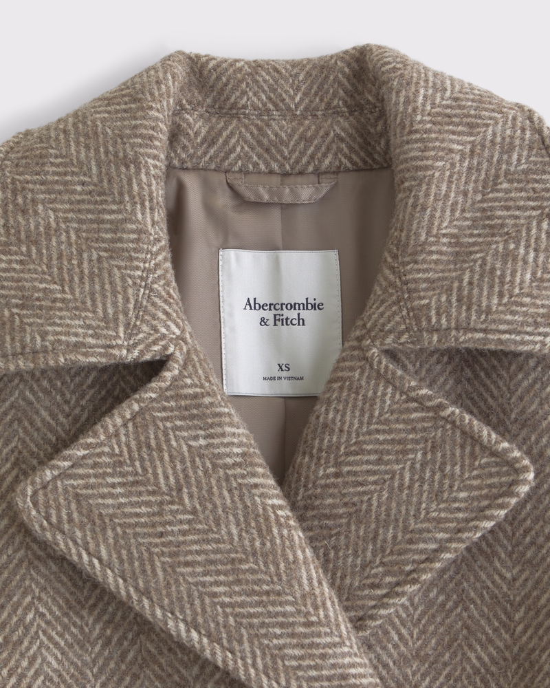 Wool-Blend Trench Coat