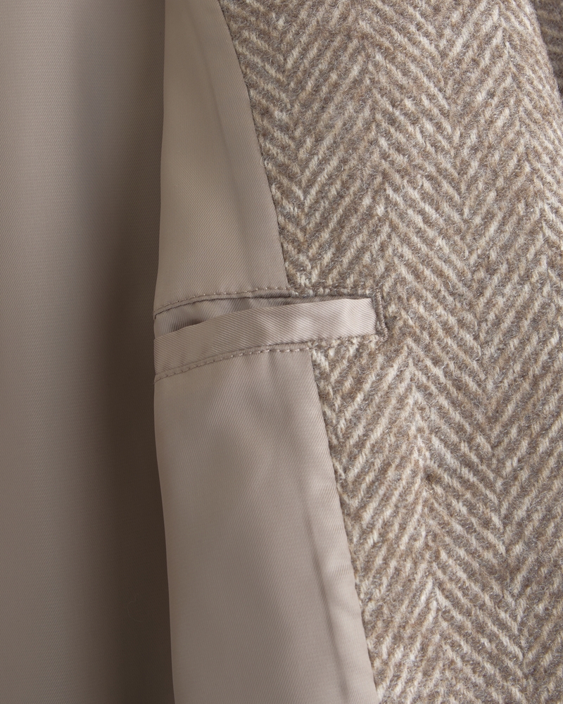 Wool-Blend Trench Coat