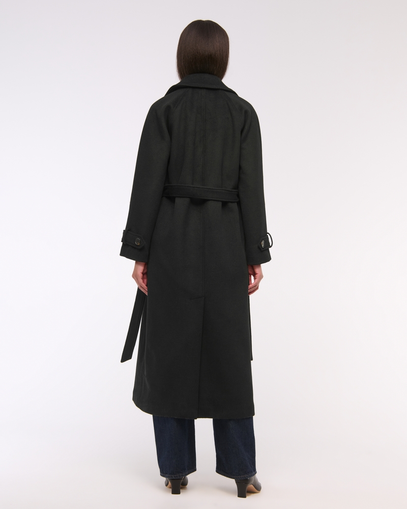 Wool-Blend Trench Coat