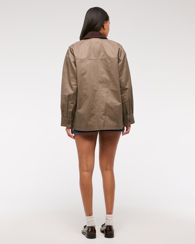 Mid-Length Waxed Barn Jacket
