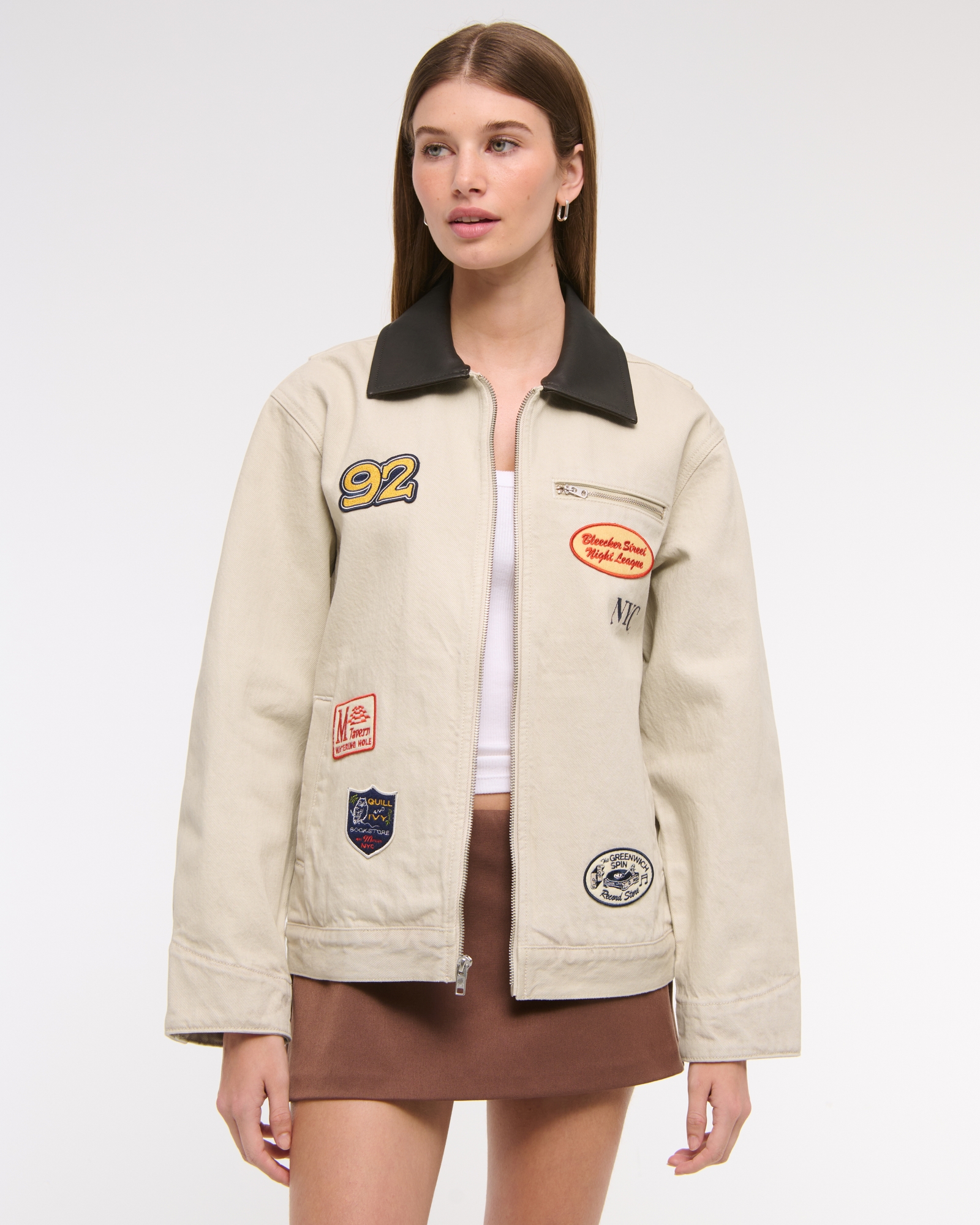 Patchwork Denim Workwear Jacket