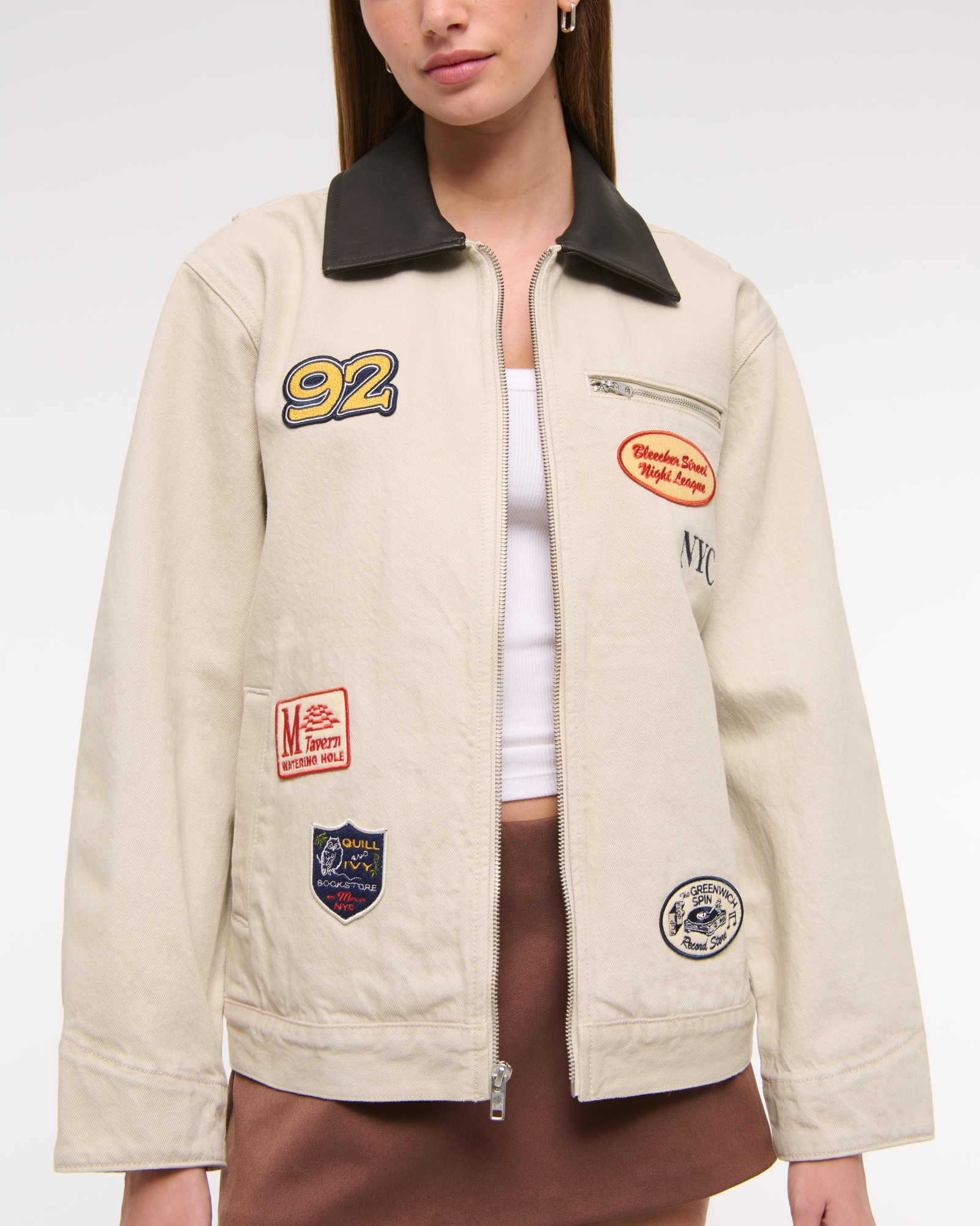 Patchwork Denim Workwear Jacket