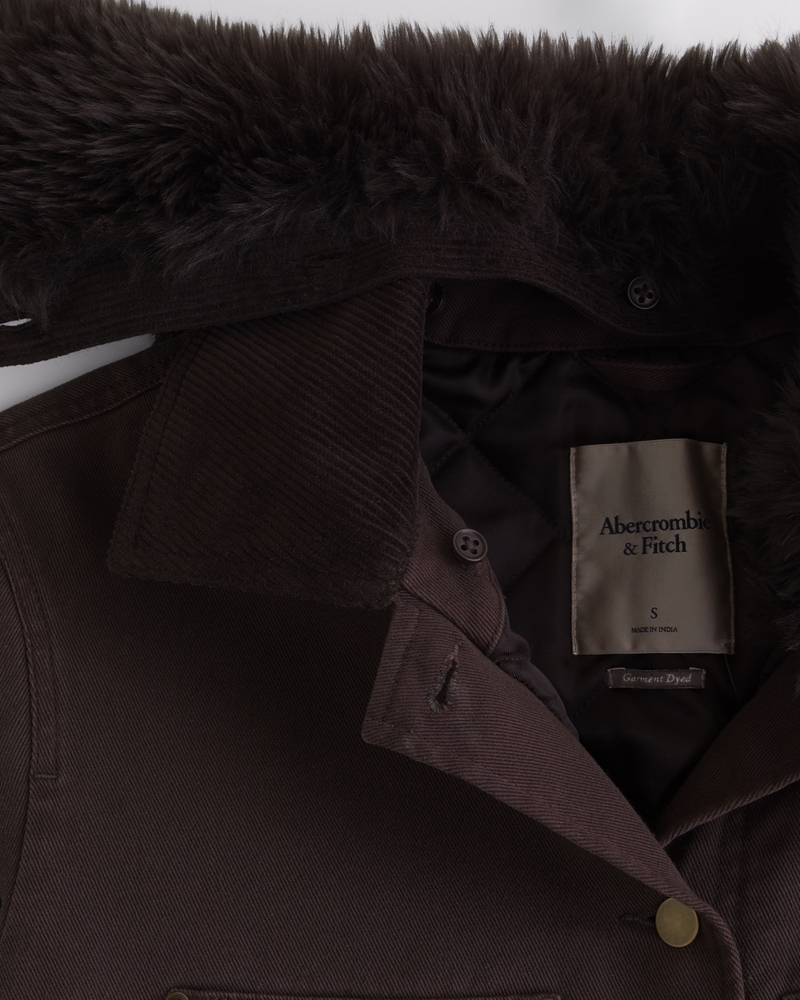Removable Collar Workwear Coat