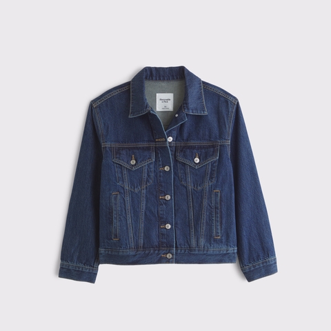 Женские куртки Abercrombie & Fitch Easy Denim Trucker Jacket