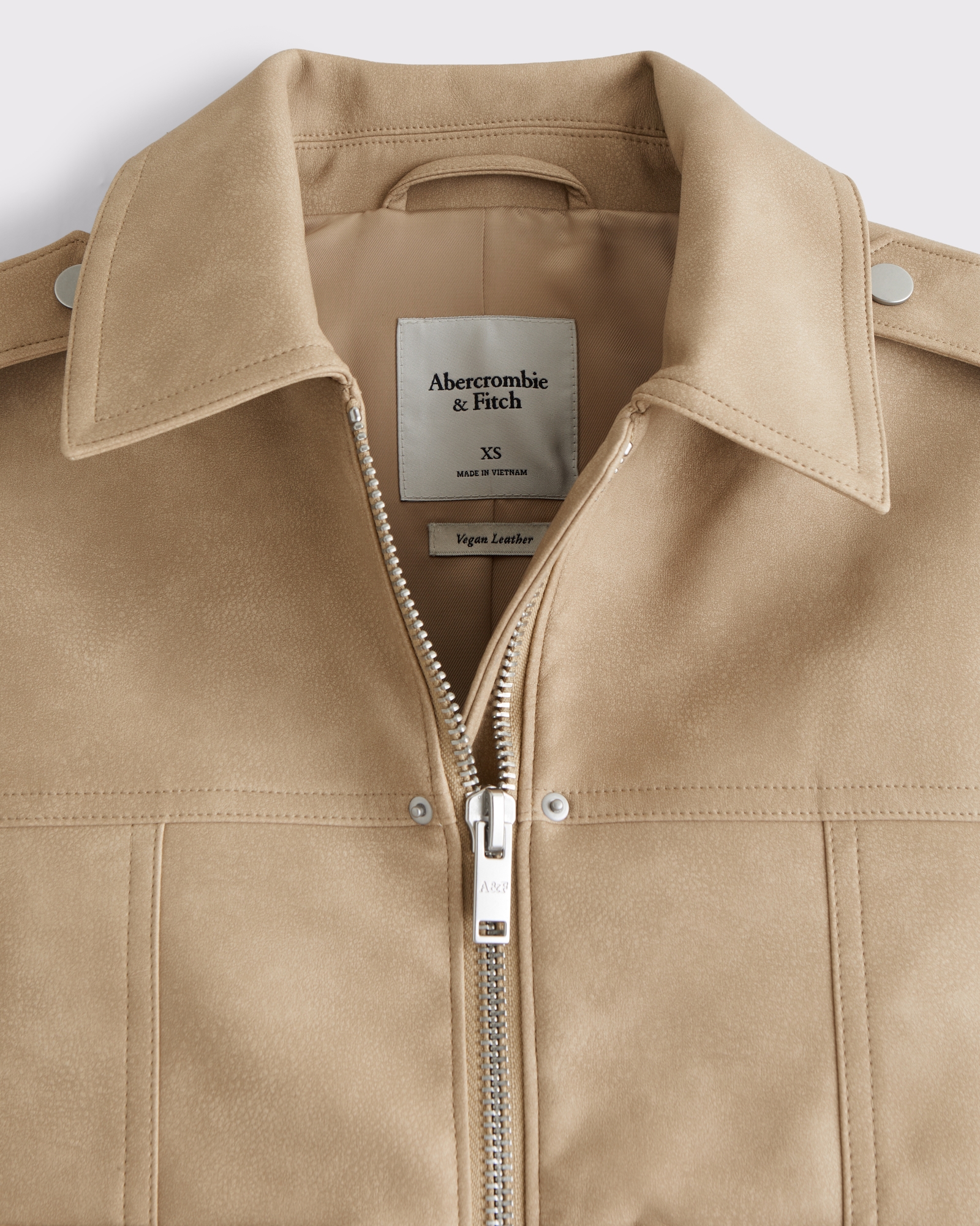 Vegan Sueded Leather Trucker Jacket