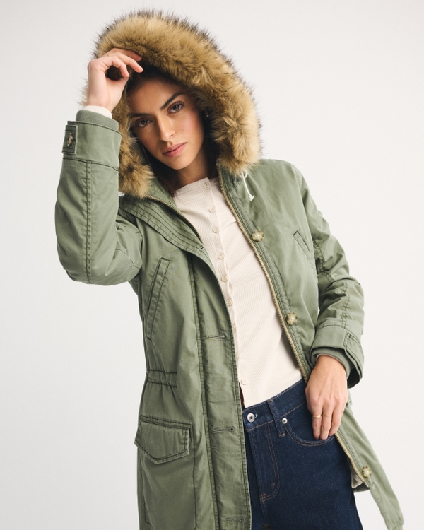 Women's Fleece-Lined Parka | Women's Clearance | Abercrombie.com