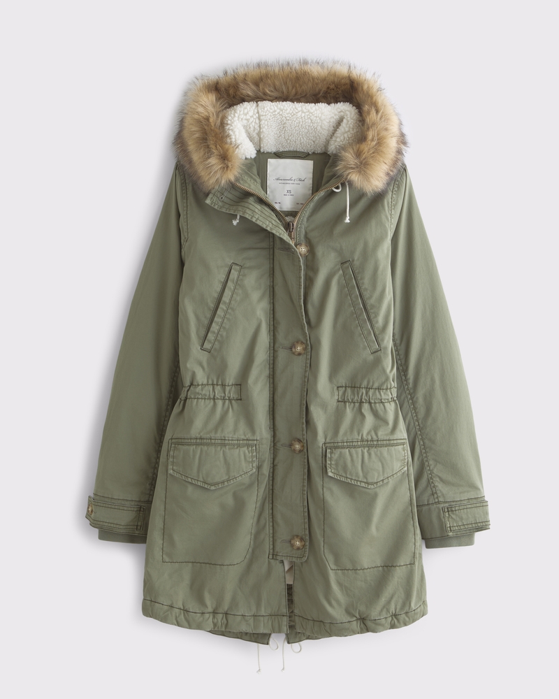 Women's Fleece-Lined Parka | Women's Sale | Abercrombie.com