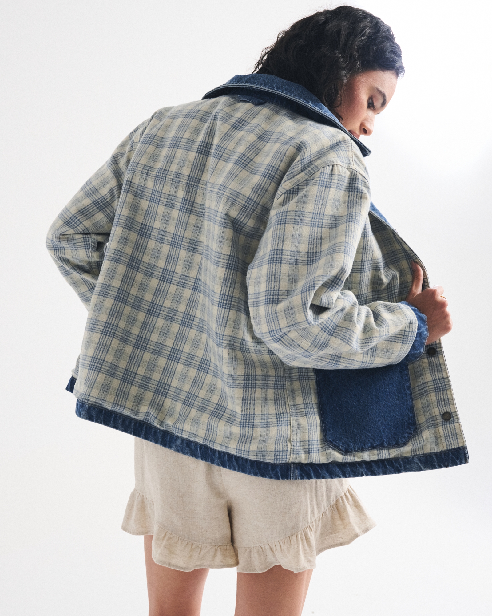 Reversible Denim Shirt Jacket