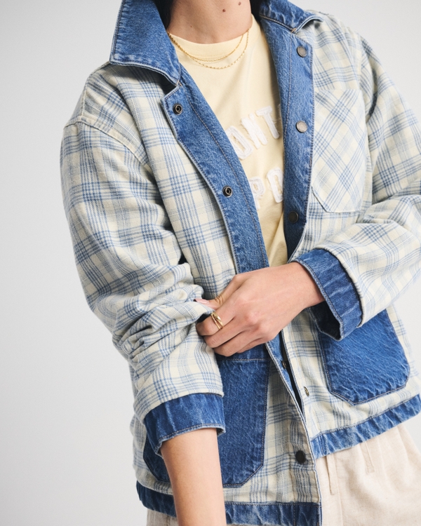 Women's Reversible Denim Shirt Jacket | Women's Sale | Abercrombie.com