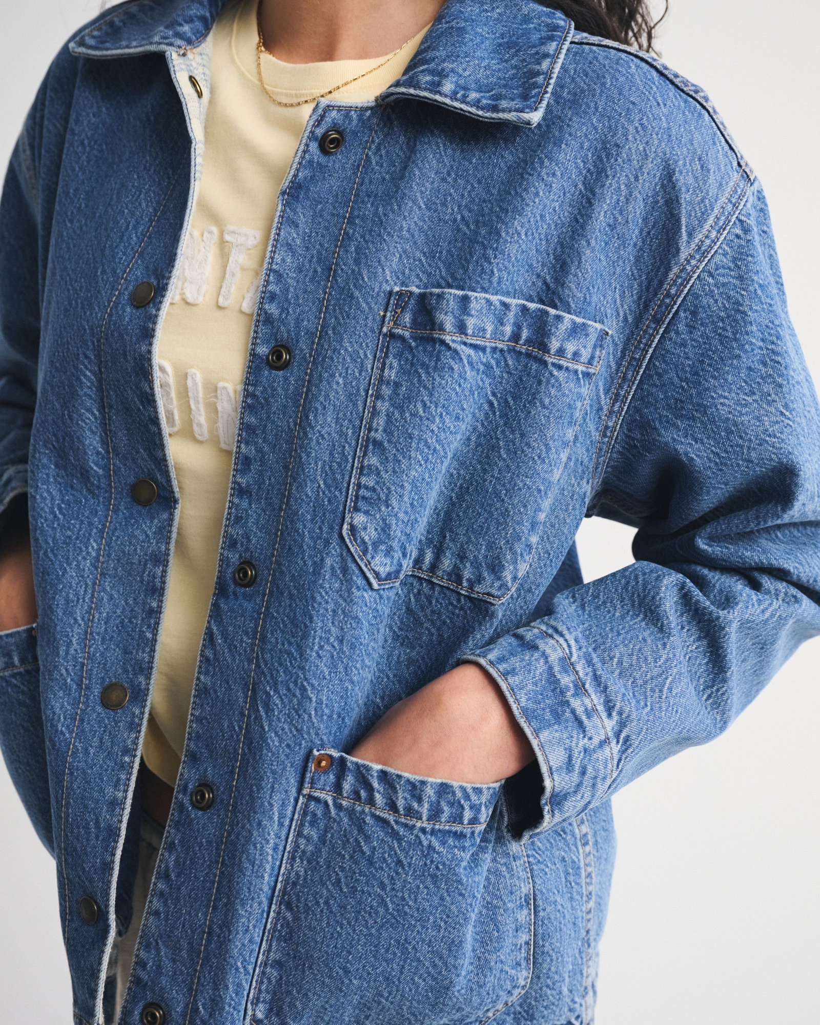 Reversible Denim Shirt Jacket