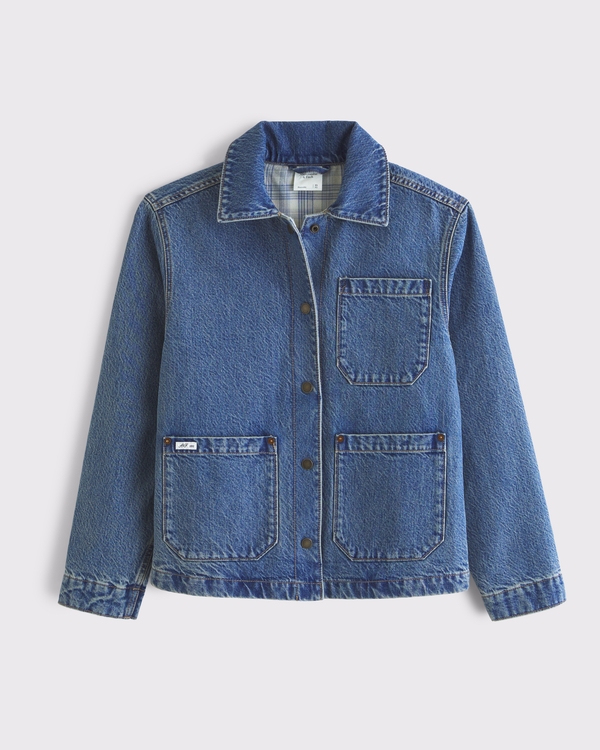 Women's Reversible Denim Shirt Jacket | Women's Clearance