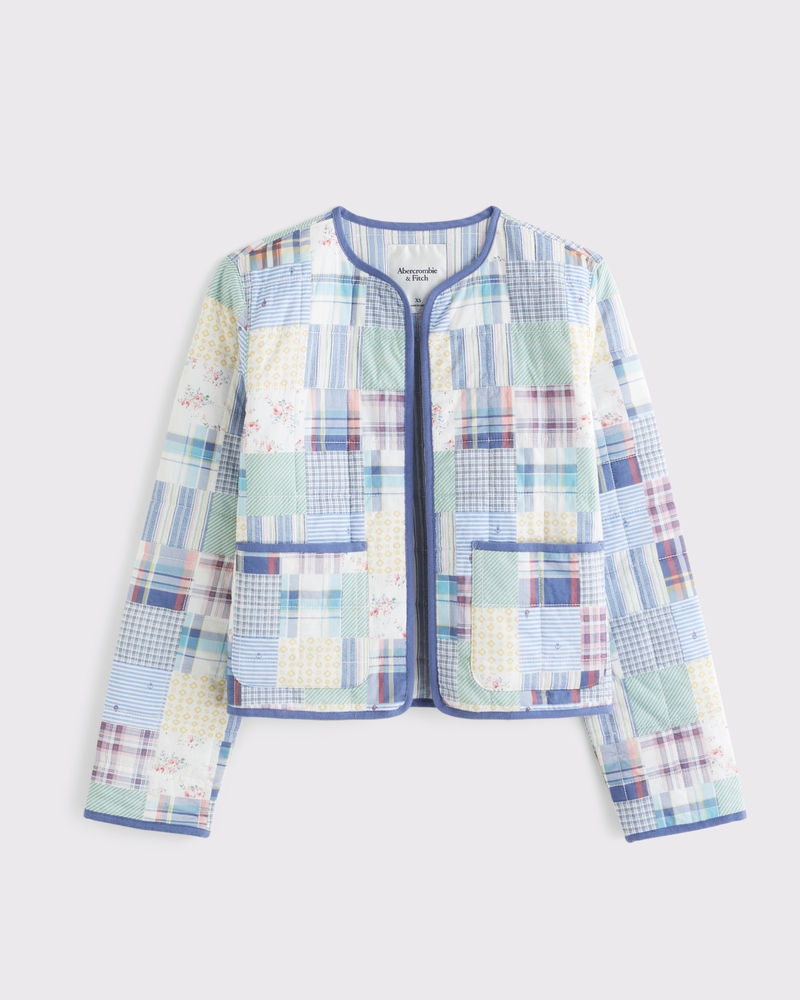 Women's Collarless Quilted Jacket | Women's Sale | Abercrombie.com