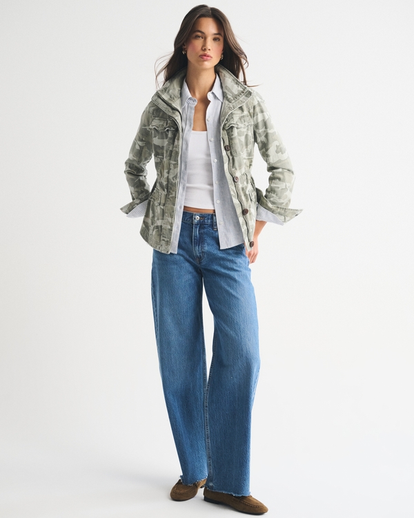 Military Jacket, Olive Camo view 2