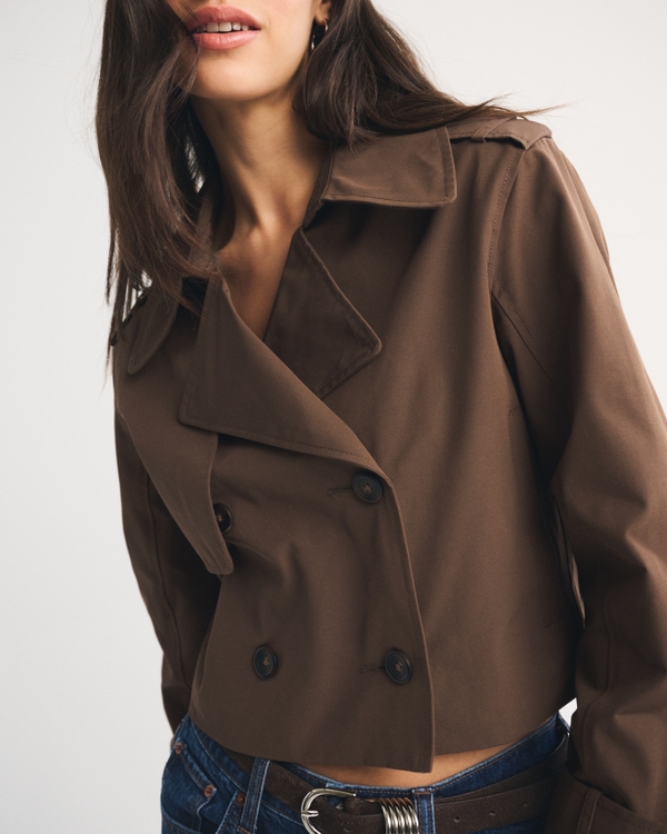 Cropped Trench Coat