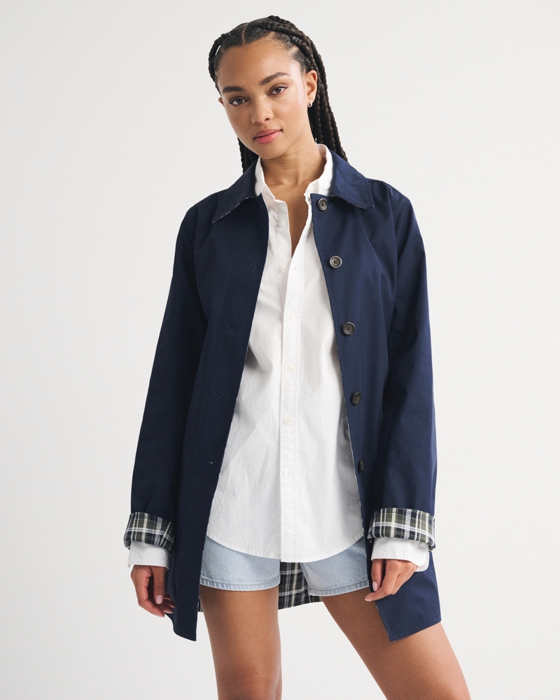 2-in-1 Reversible 100% Cotton Mac Coat - thumbnail 4