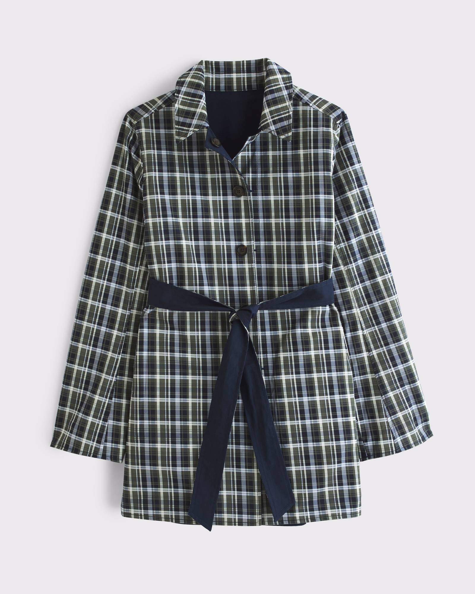 2-in-1 Reversible 100% Cotton Mac Coat