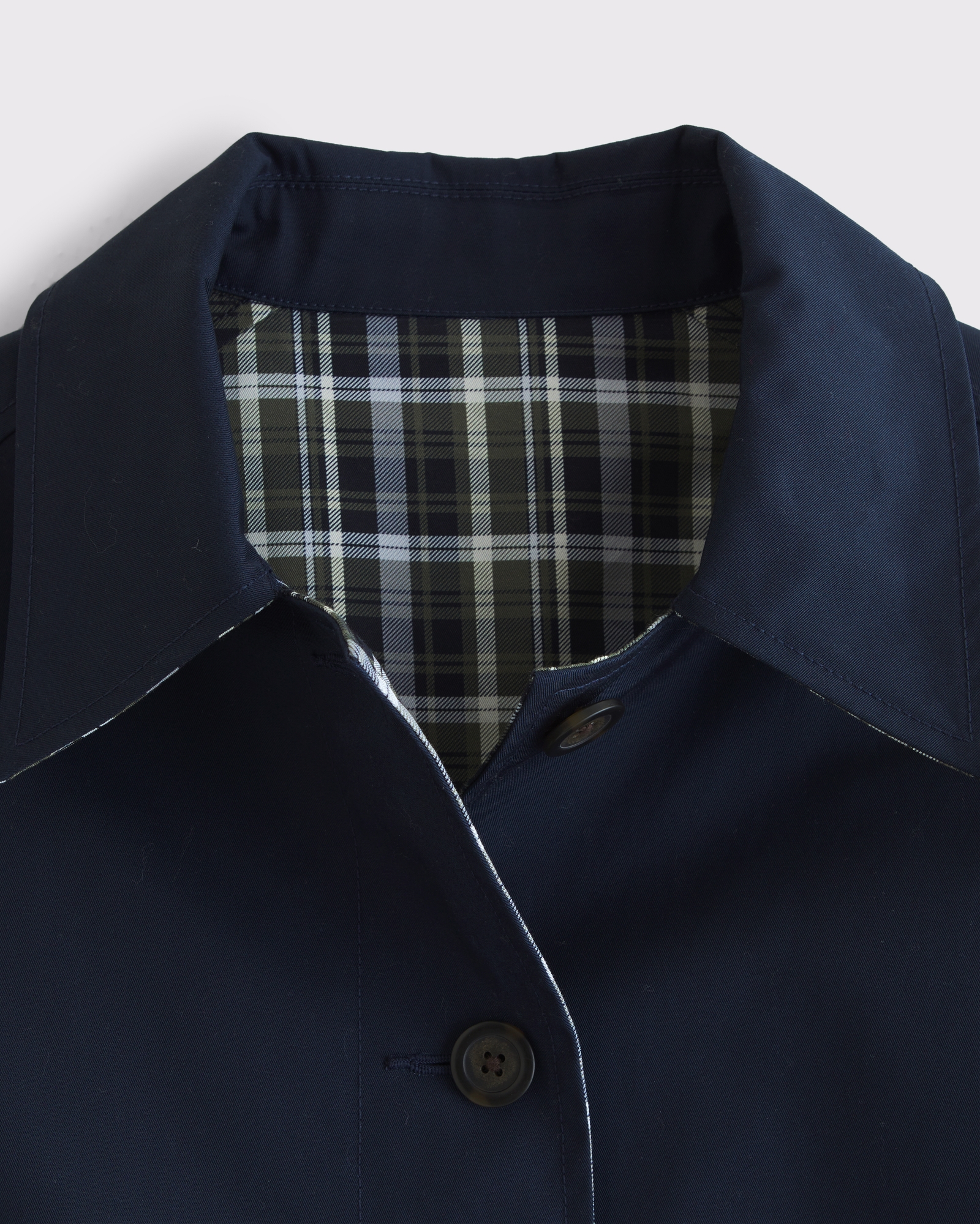 2-in-1 Reversible 100% Cotton Mac Coat