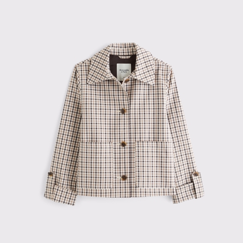 Женские куртки Abercrombie & Fitch A-Line Short Trench Coat