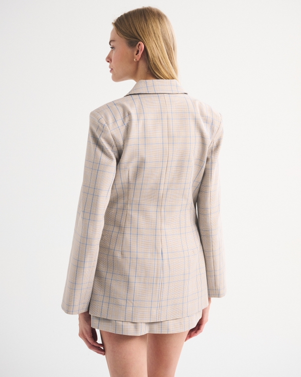 Nipped Waist Suiting Blazer