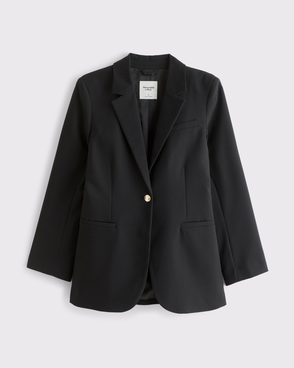 Long-Sleeve Rib Icon Button-Through Top