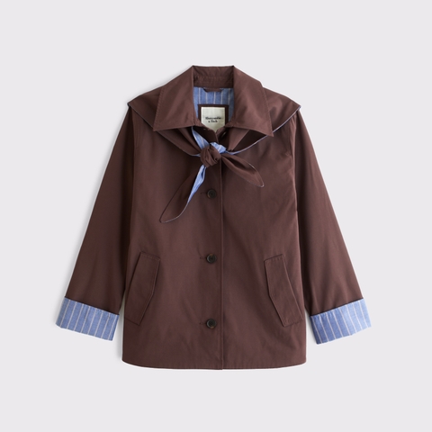 Женские куртки Abercrombie & Fitch Scarf A-Line Trench Coat