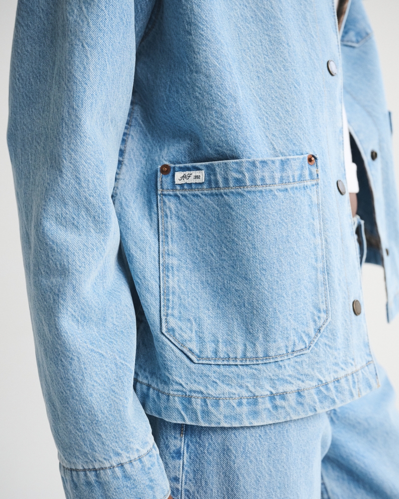Reversible Denim Shirt Jacket - thumbnail 4
