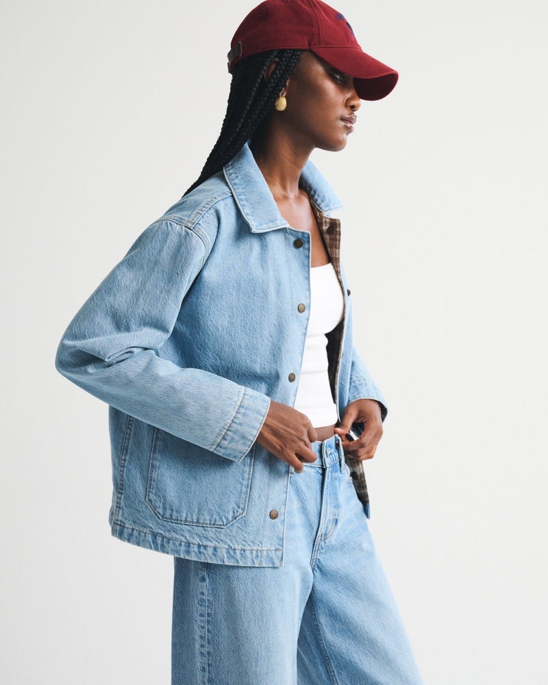 Reversible Denim Shirt Jacket - thumbnail 5