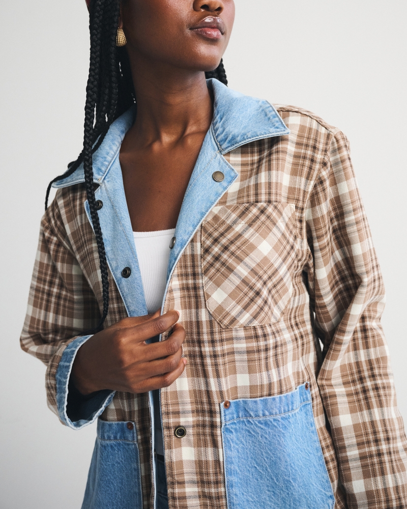 Reversible Denim Shirt Jacket - thumbnail 6