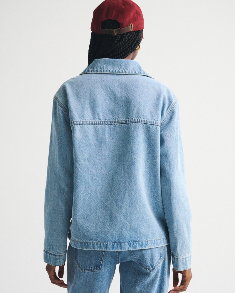 Reversible Denim Shirt Jacket - thumbnail 7