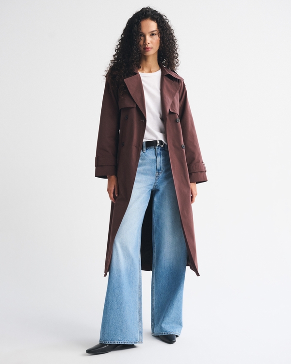 A&F Carrie Long Trench Coat
