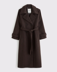 A&F Carrie Wool-Blend Trench Coat