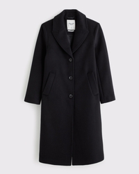 Wool-Blend Tailored Topcoat